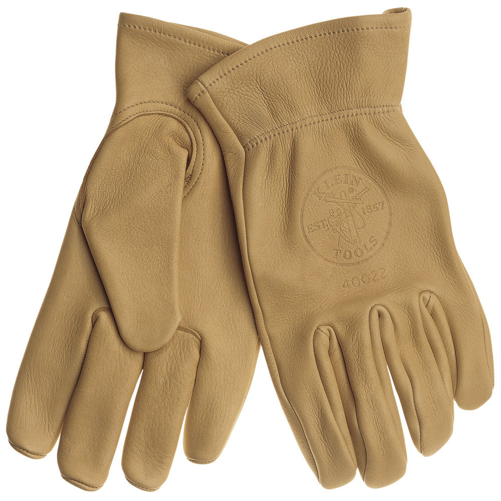 Klein Cowhide Work Gloves, Large