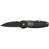 Klein Black Lightweight Lockback Knife 2-1/4-Inch Drop Point Blade