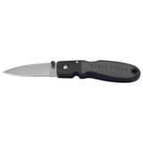 Klein Lightweight Lockback Knife, 2-3/8-Inch Drop Point Blade, Black Handle