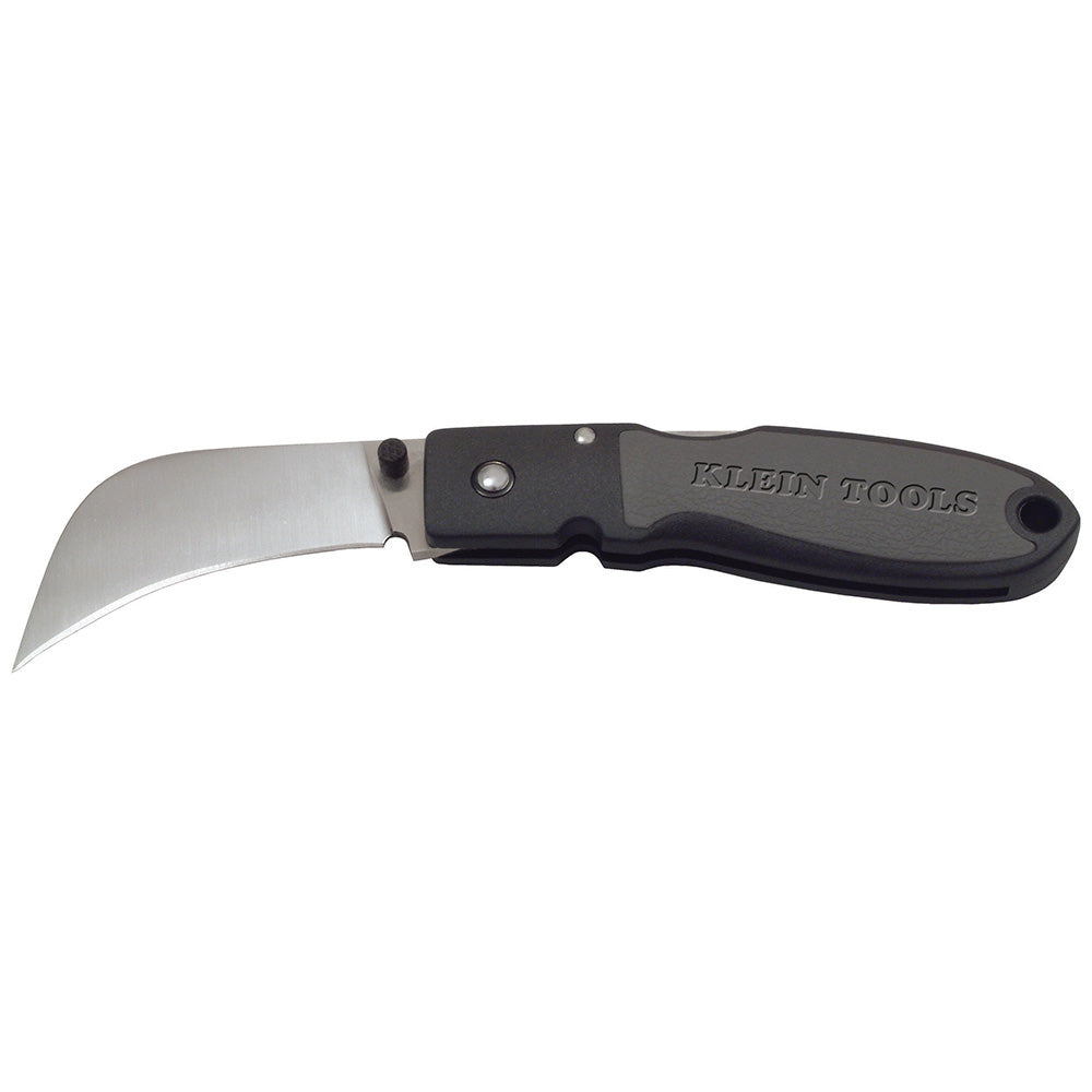 Lockback Knife, 2-5/8-Inch Hawkbill Blade, Black Handle