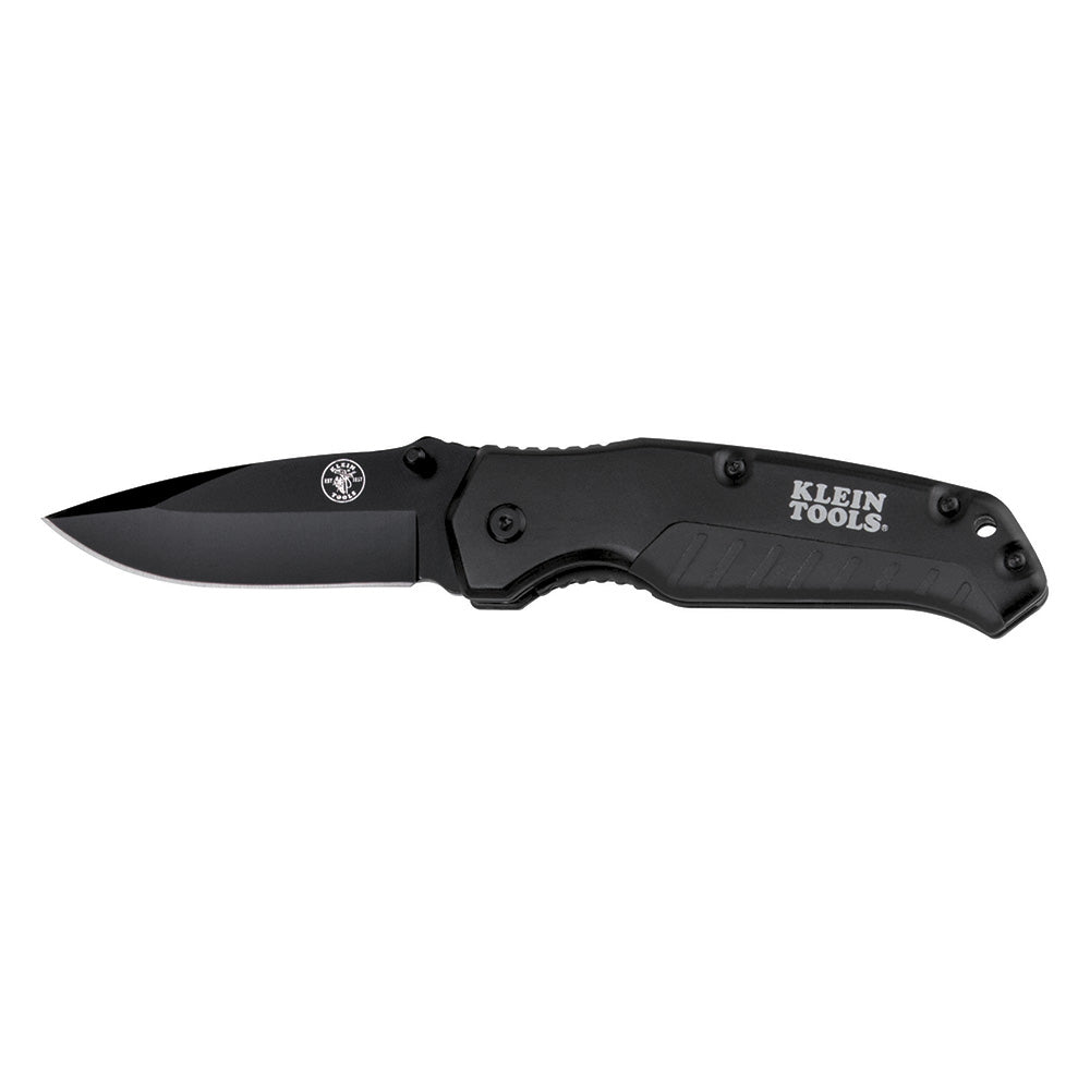 Klein Pocket Knife, Black, Drop Point Blade