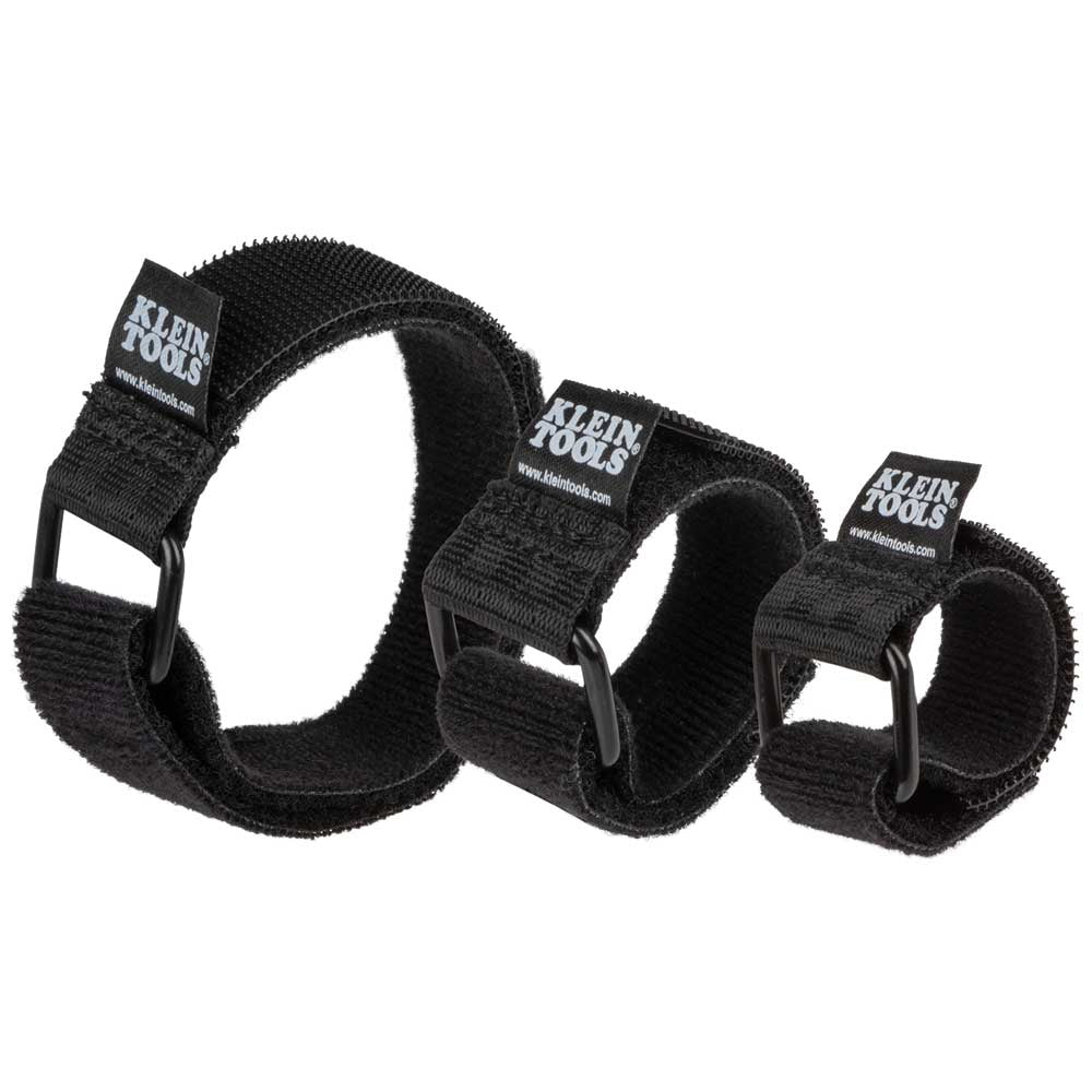 Klein Hook and Loop Cinch Straps, 6-Inch, 8-Inch and 14-Inch Multi-Pack