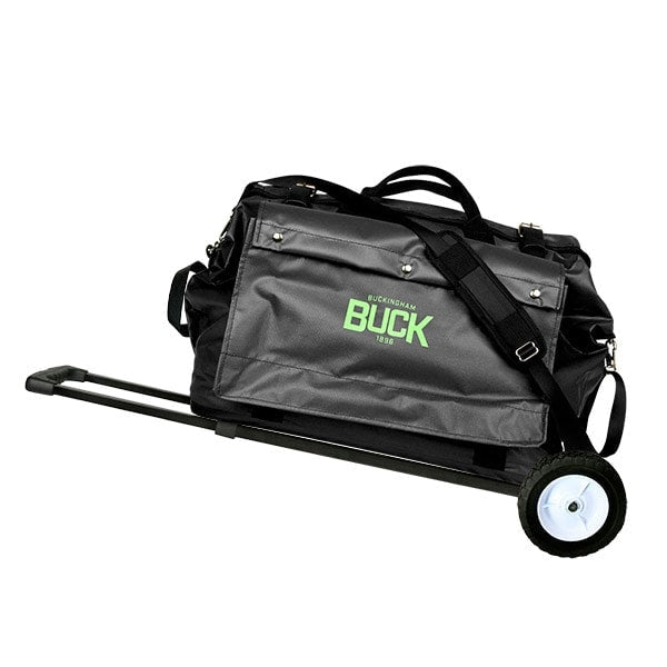 Buckingham - Black Big Mouth Bag with Large Wheels and Handle