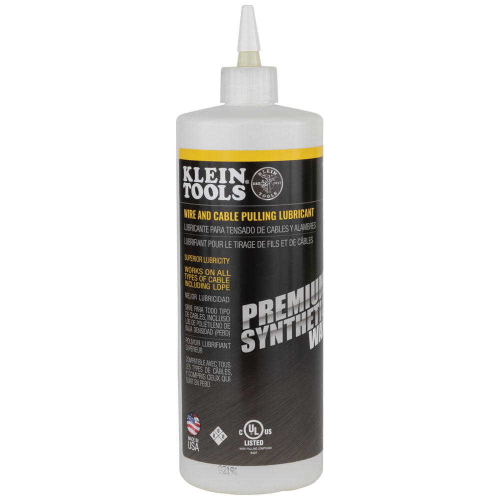 Klein Premium Synthetic Wax Cable Pulling Lube 1-Quart