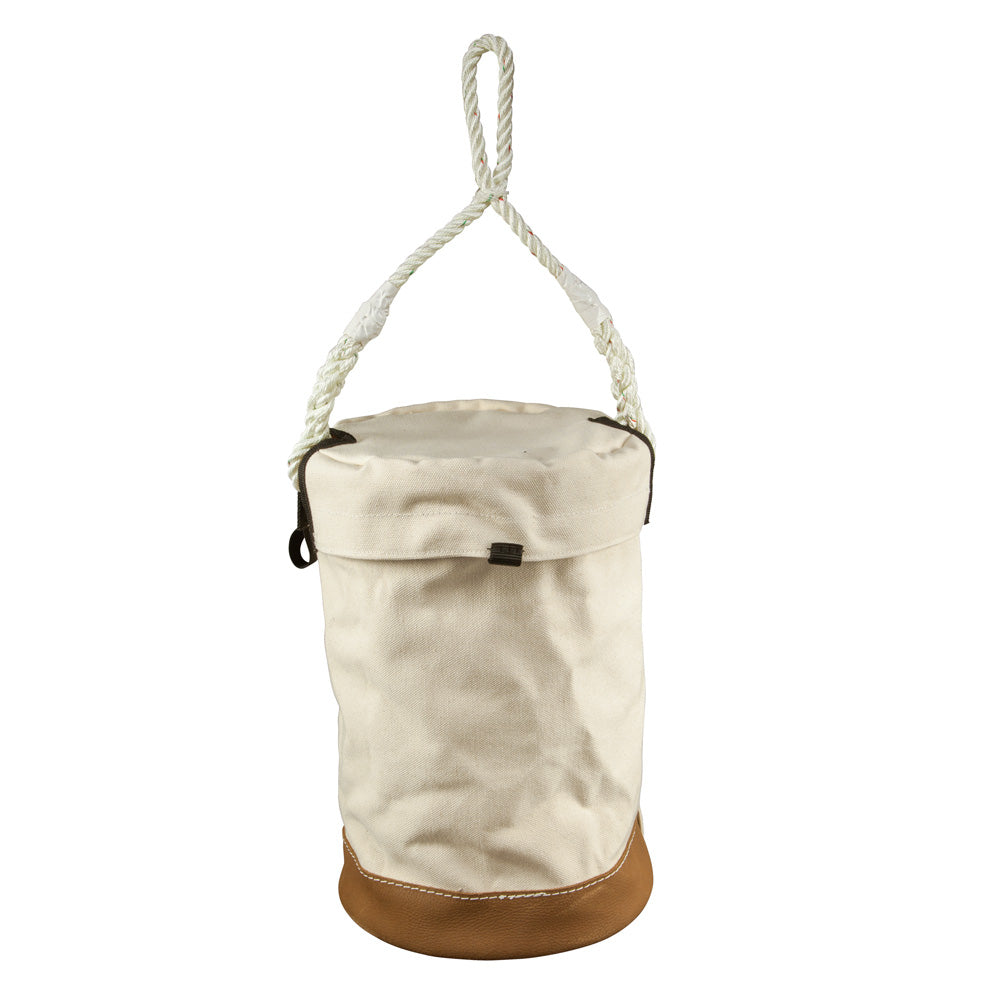 Klein Leather Bottom Bucket with Top