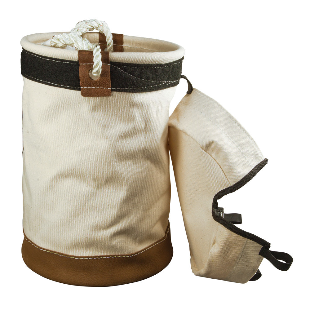 Klein Leather Bottom Bucket with Top