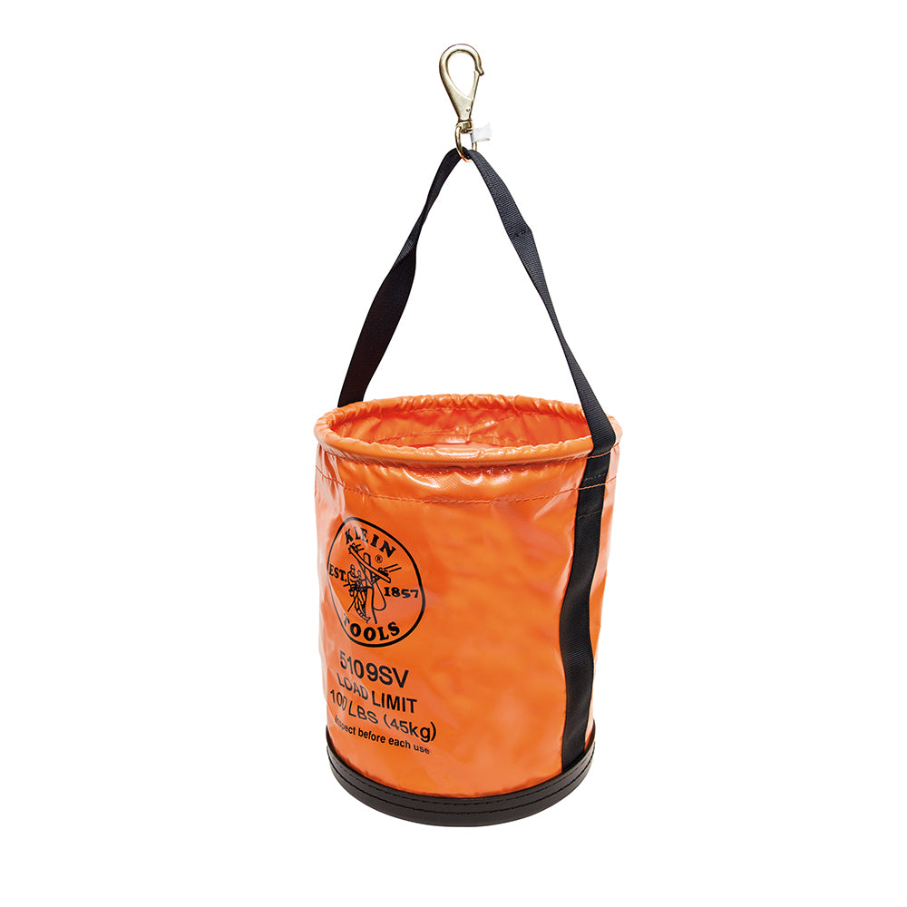 Klein Utility Bucket, Vinyl Tool Bucket with Swivel Snap, 12-Inch