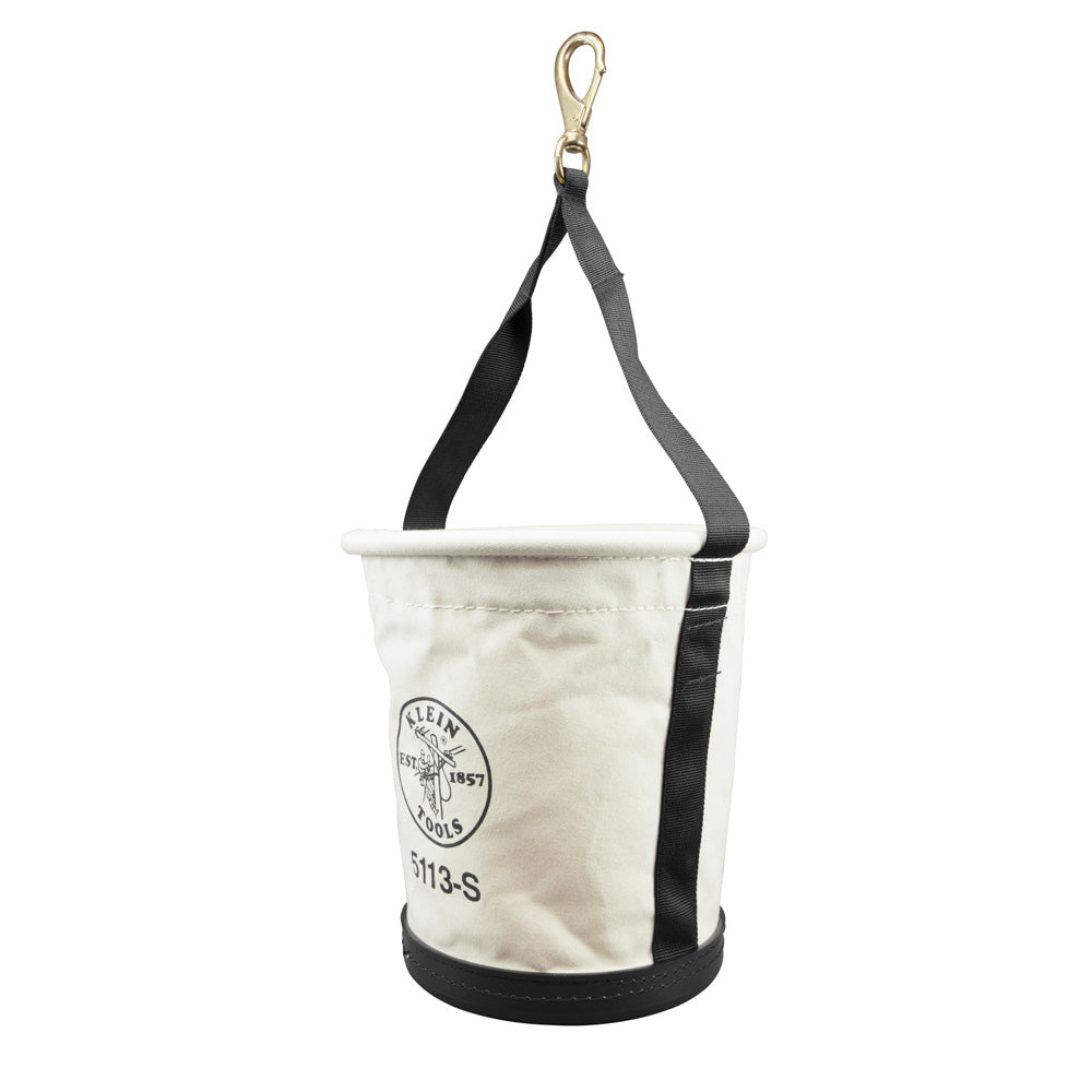 Klein Tapered-Wall Bucket with Swivel Snap Hook, Canvas