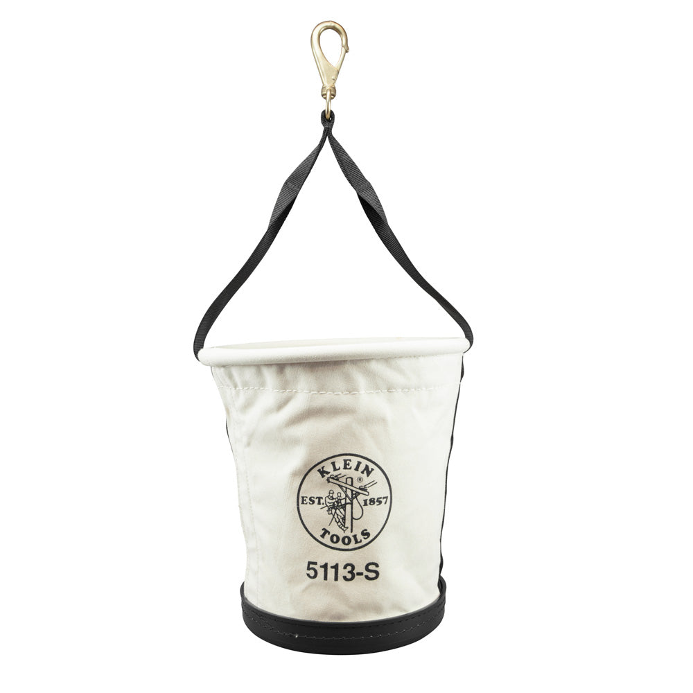 Klein Tapered-Wall Bucket with Swivel Snap Hook, Canvas