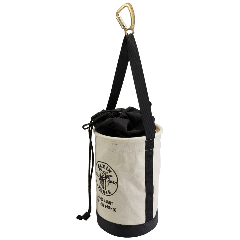 Klein Canvas Bucket with Drawstring Close, 17-Inch