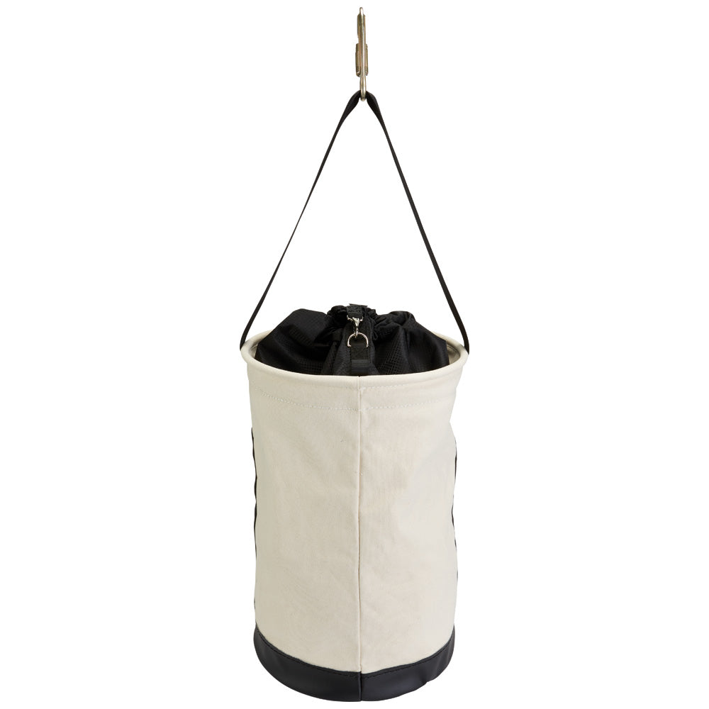 Klein Canvas Bucket with Drawstring Close, 22-Inch