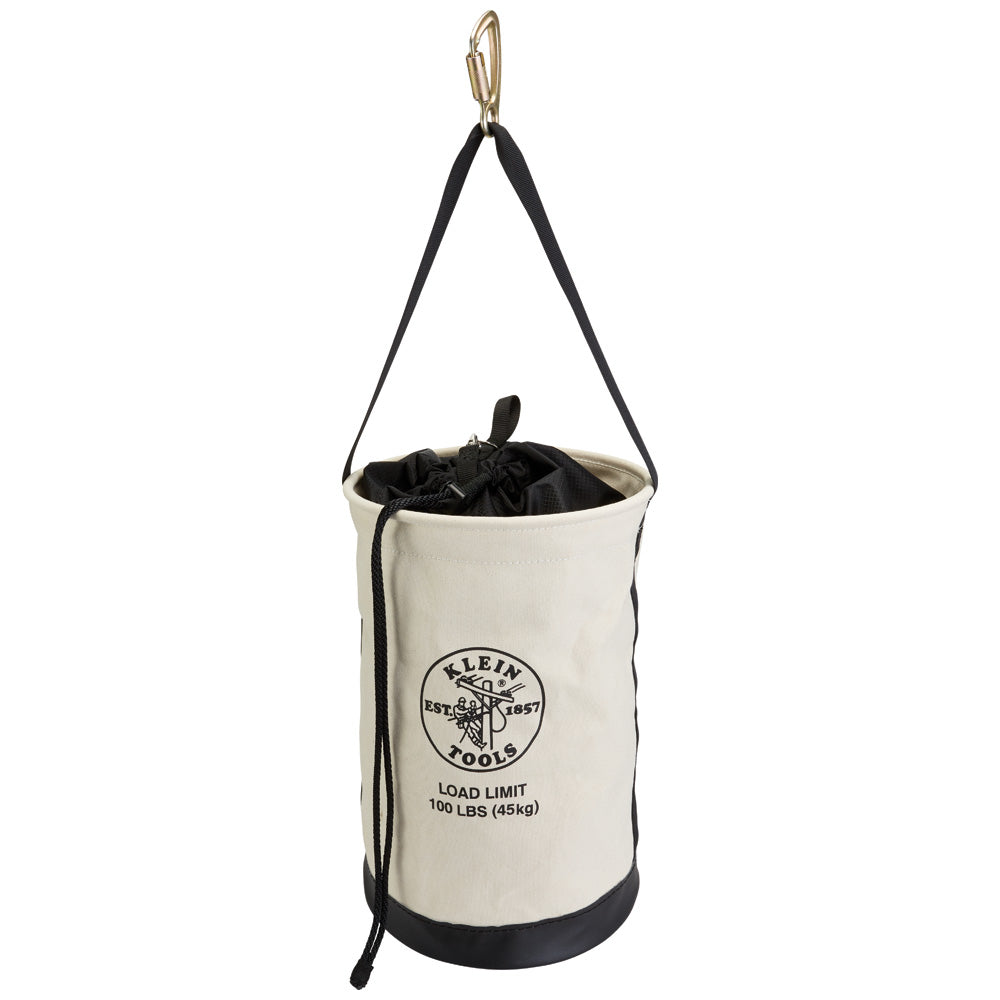 Klein Canvas Bucket with Drawstring Close, 22-Inch