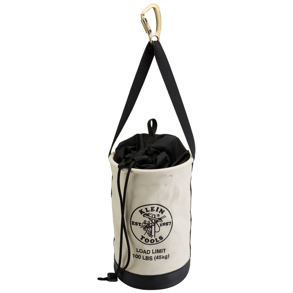 Klein Canvas Bucket with Drawstring Close, 17-Inch