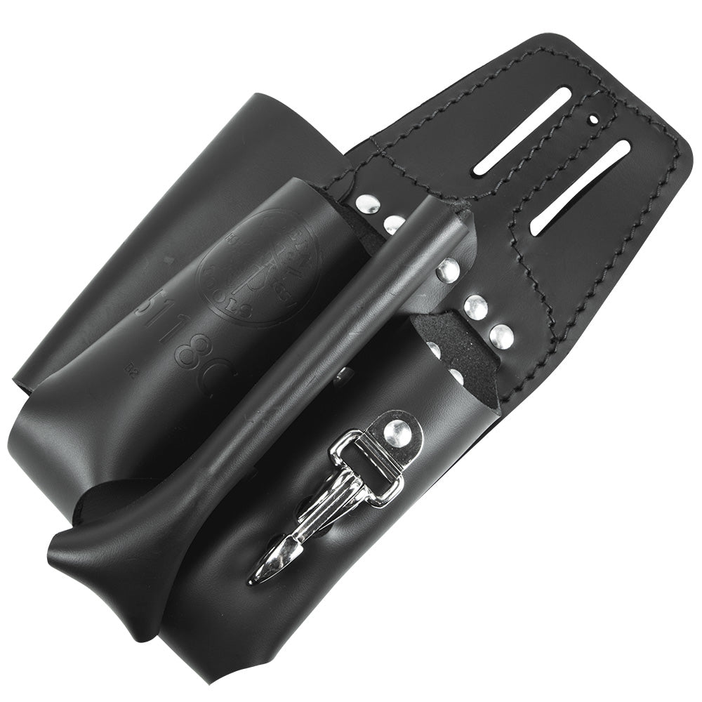 Klein Black Leather Tool Pouch for Belts