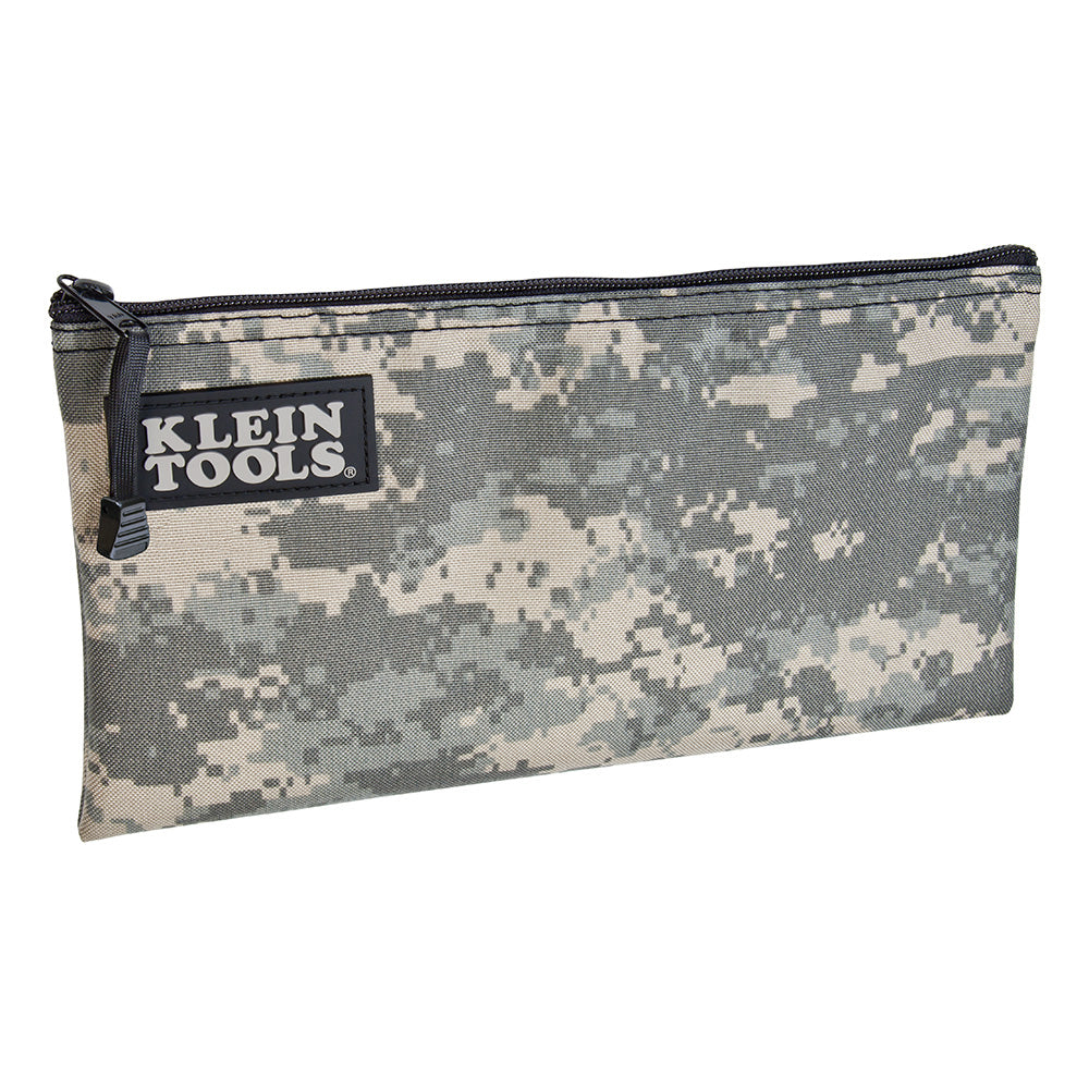 Klein Zipper Bag, Camouflage Cordura Nylon Tool Pouch, 12-1/2-Inch