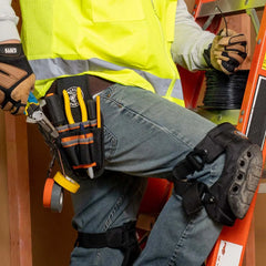 Klein Tradesman Pro™ Tool Pouch, 9 Pockets, 10.25 x 5.5 x 10.25-Inch Klein Tools
