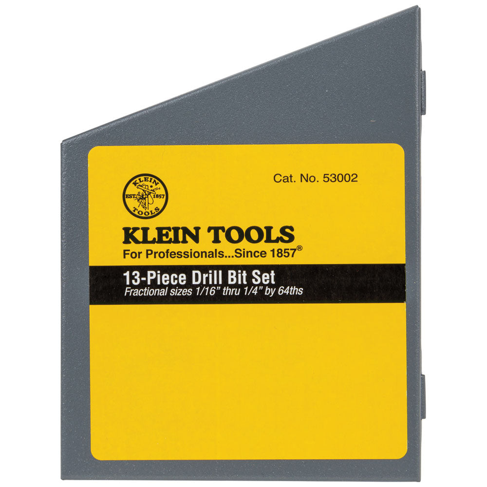 Klein Regular-Point Drill-Bit Set, 13-Piece