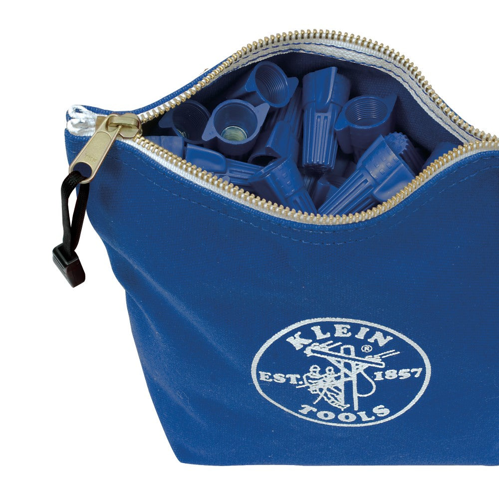 Klein Zipper Bag, Canvas Consumables Tool Pouch, Blue