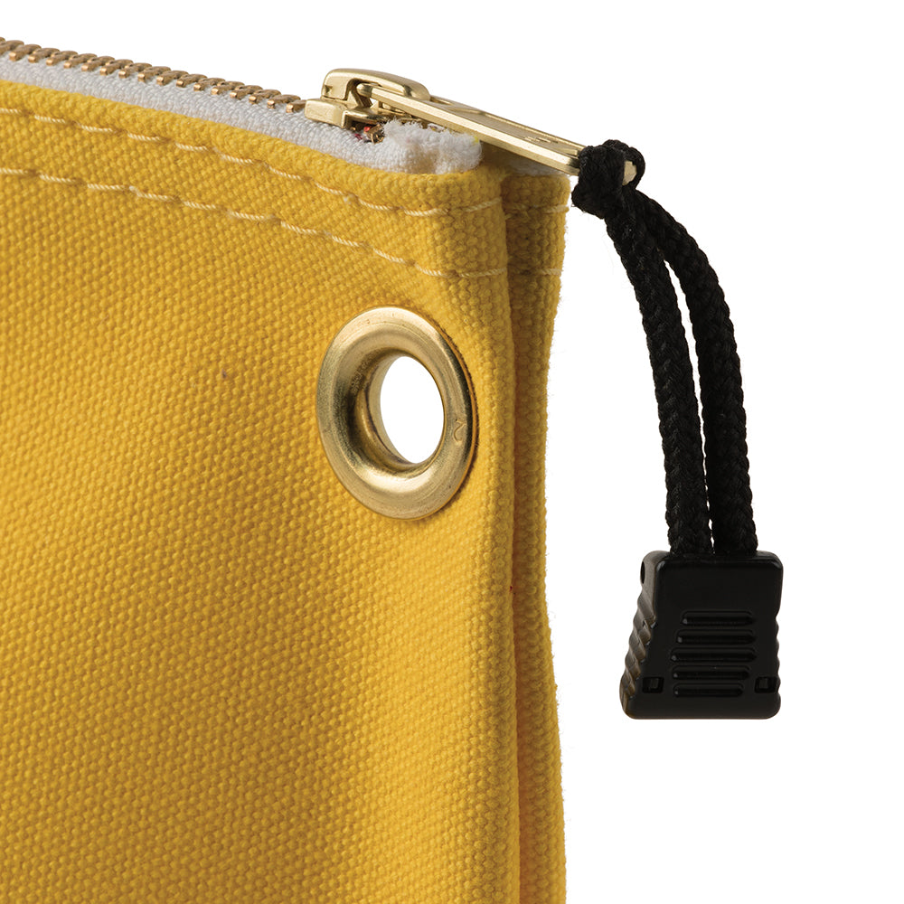 Klein Zipper Bag, Canvas Tool Pouch, 10-Inch, Yellow