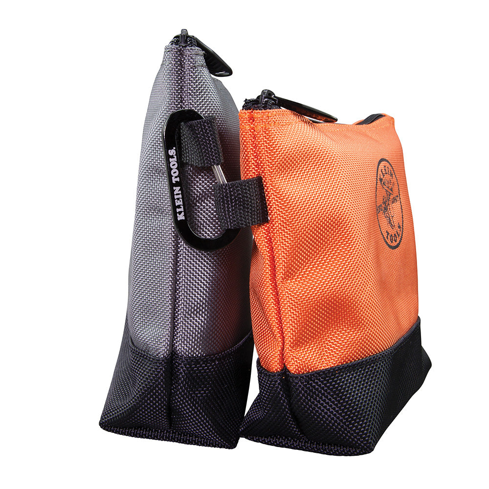 Klein Zipper Bag, Stand-Up Tool Pouch, 2-Pack