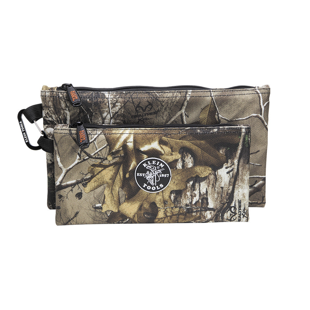 Klein Zipper Bags, Camo Tool Pouches, 2-Pack