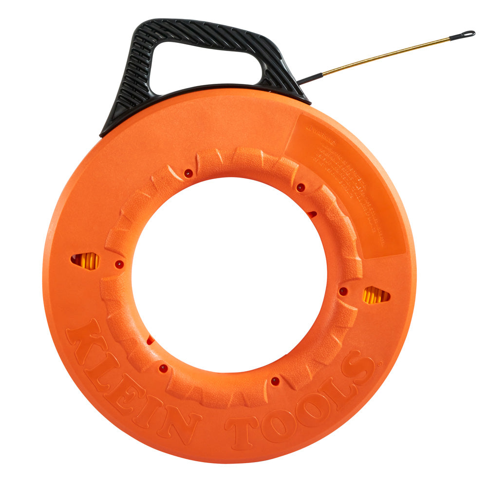 Klein Fiberglass Fish Tape with Spiral Leader, 200-Foot