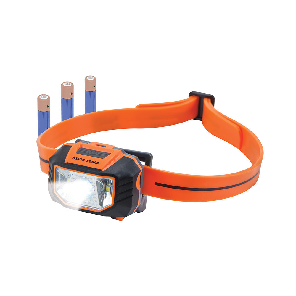 Klein LED Headlamp with Silicone Hard Hat Strap