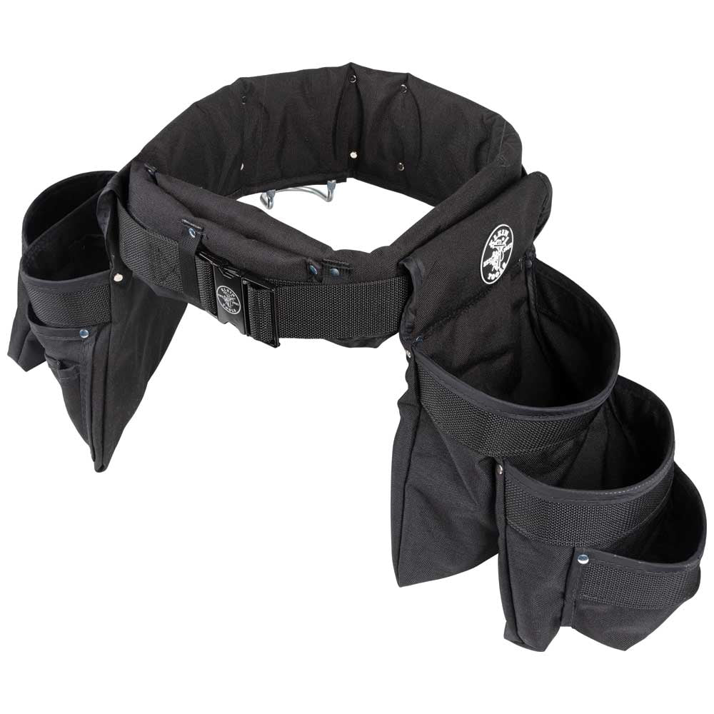 Klein Electrician's Padded Tool Belt/Pouch Combo, 11-Pocket, 4-Piece, XL