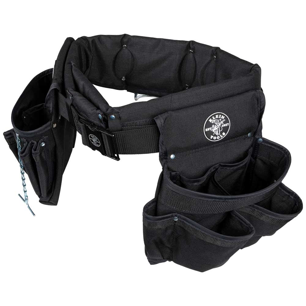 Klein Electrician's Padded Tool Belt/Pouch Combo, 27-Pocket, 4-Piece, L