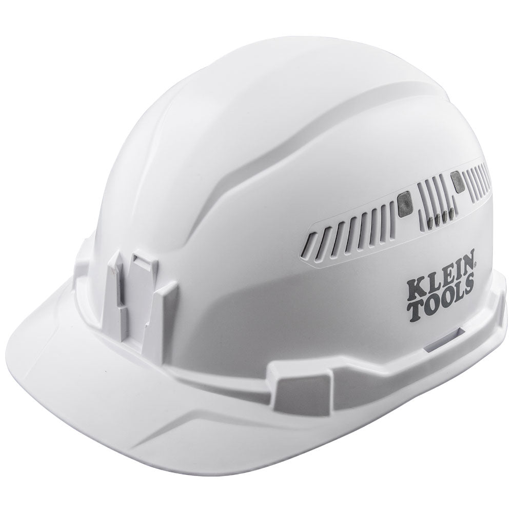 Klein Hard Hat, Vented, Cap Style, White