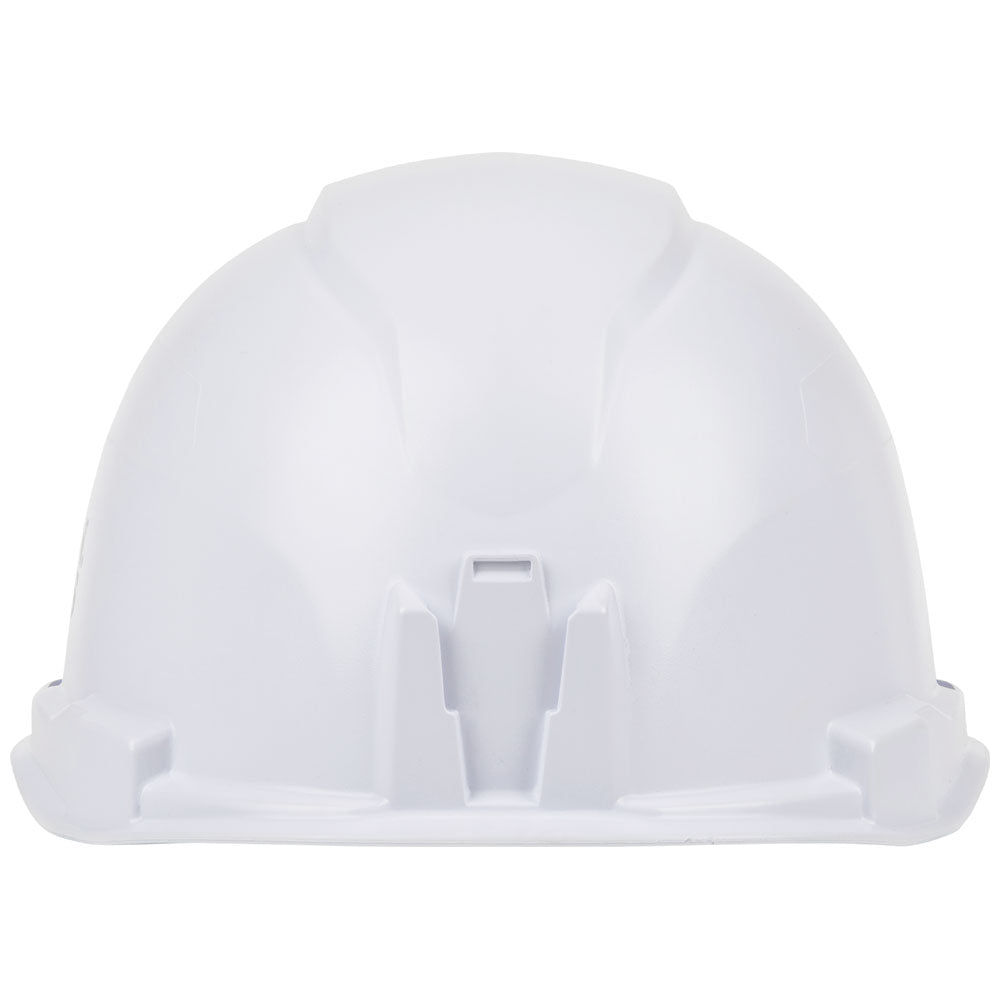 Klein Hard Hat, Non-Vented, Cap Style with Rechargeable Headlamp, White