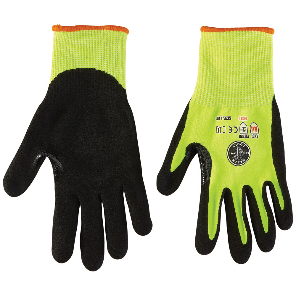 Klein Work Gloves, Cut Level 4, Touchscreen, Large, 2-Pair