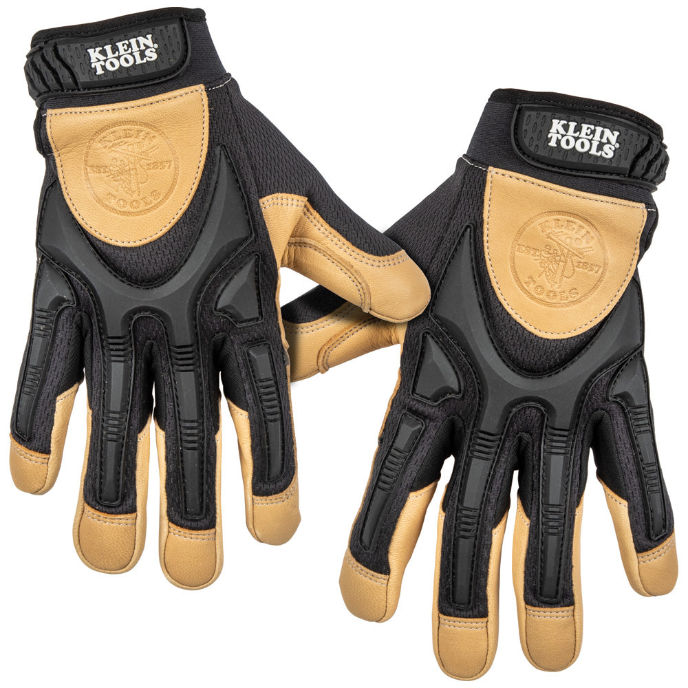 Klein Leather Work Gloves, Large, Pair