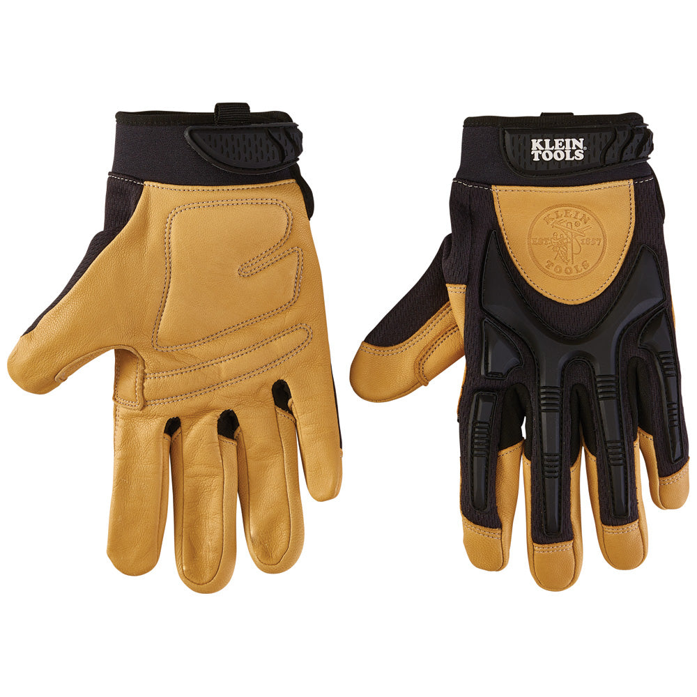 Klein Leather Work Gloves, Large, Pair