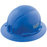 Klein Hard Hat, Non-Vented, Full Brim Style , Blue