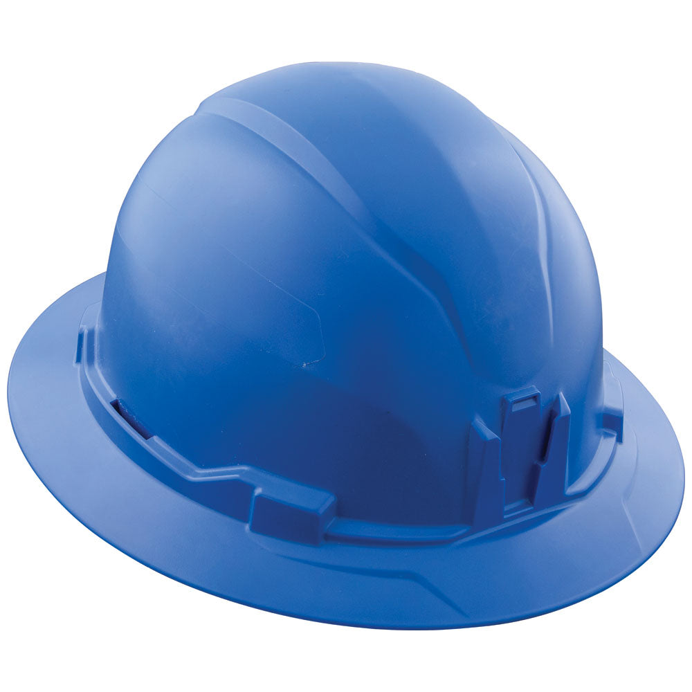 Klein Hard Hat, Non-Vented, Full Brim Style , Blue