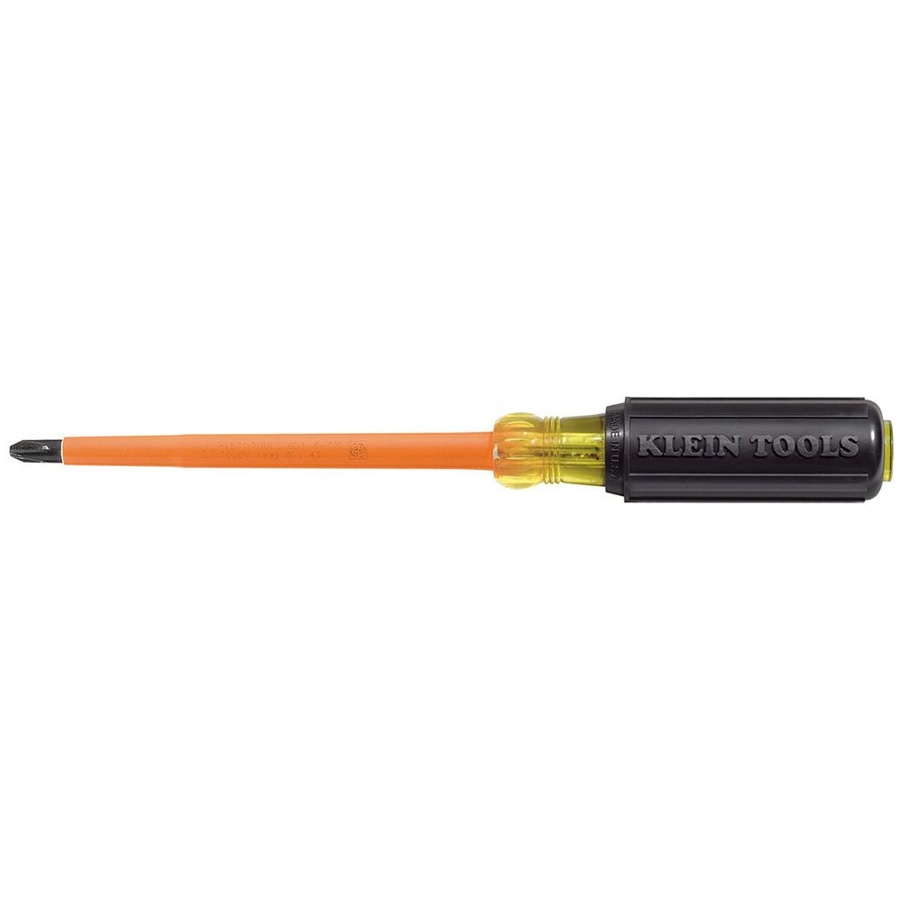 Klein - Insulated Screwdriver, #2 Phillips Tip, 4-Inch, 603-4-INS
