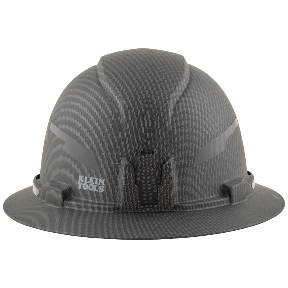 Klein Hard Hat, Premium KARBN™ Pattern, Non-Vented Full Brim, Class E