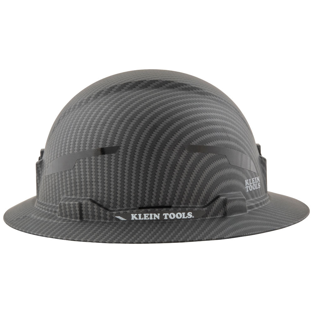 Klein Hard Hat, Premium KARBN™ Pattern, Non-Vented Full Brim, Class E