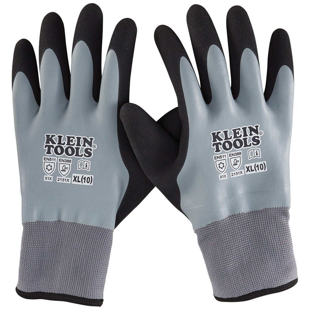 Klein Thermal Dipped Gloves, Extra-Large