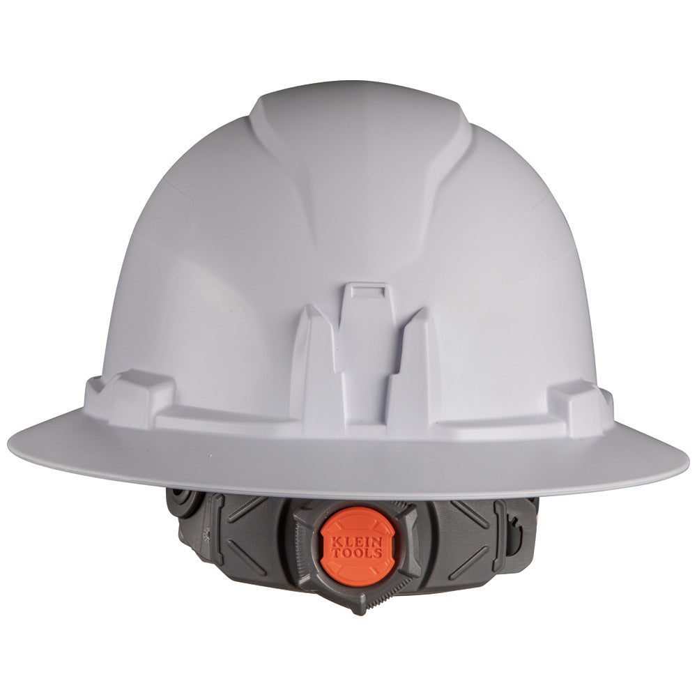 Klein Hard Hat, Non-Vented, Full Brim Style, White