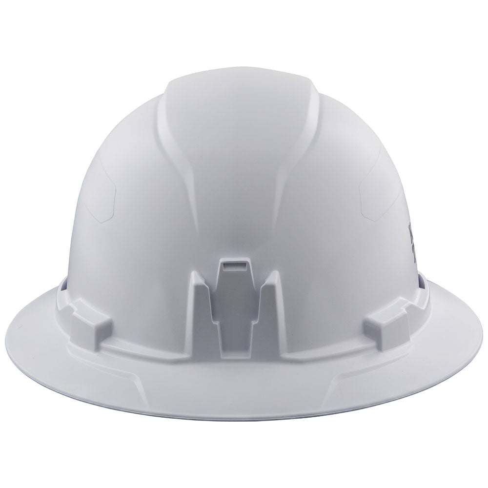 Klein Hard Hat, Non-Vented, Full Brim Style, White