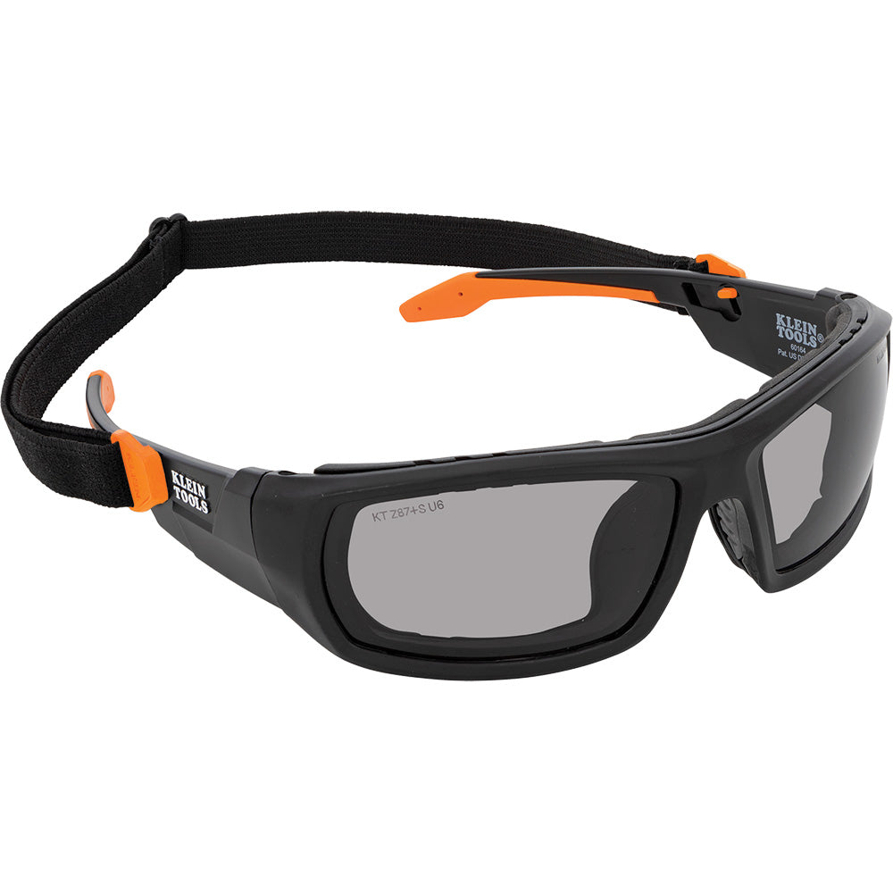 Klein Professional Full-Frame Gasket Safety Glasses, Gray Lens