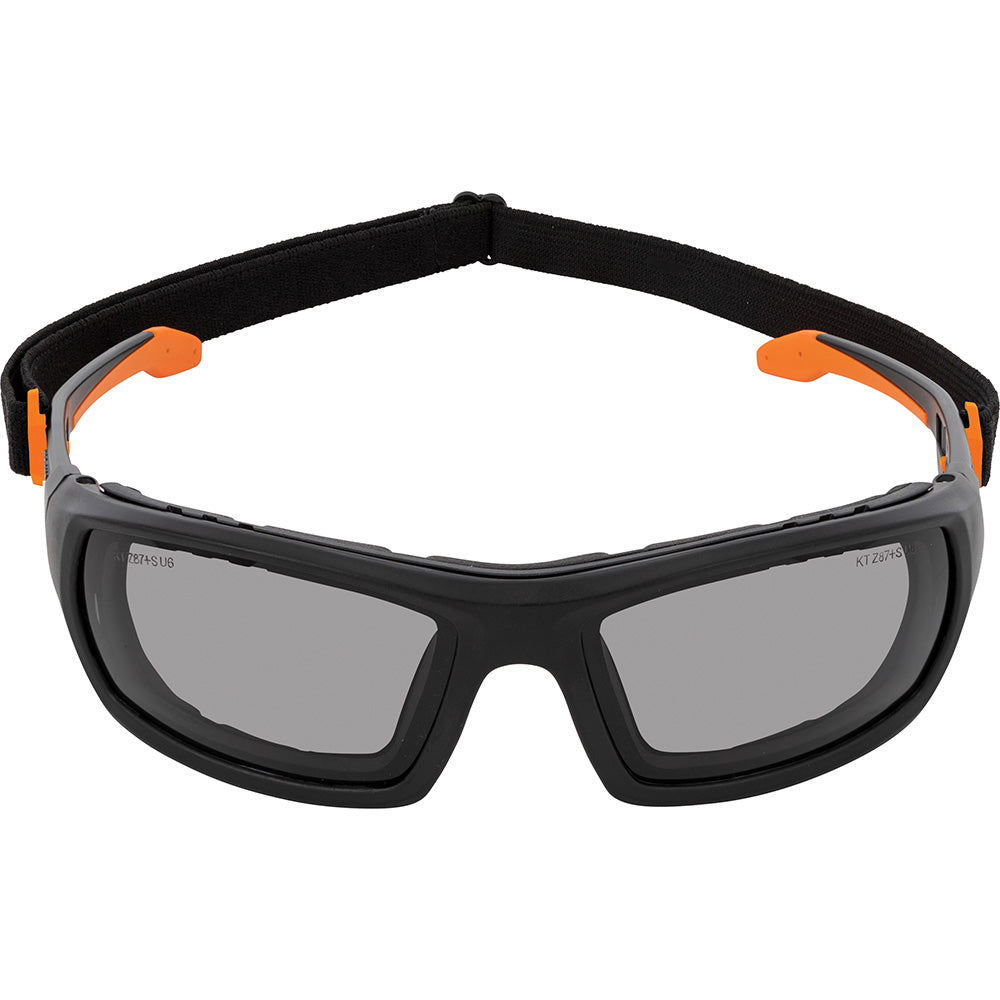 Klein Professional Full-Frame Gasket Safety Glasses, Gray Lens