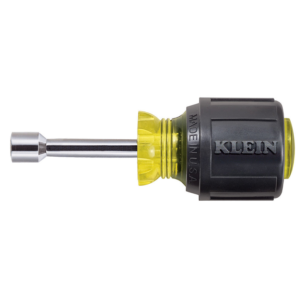 Klein 5/16-Inch Stubby Nut Driver, 1-1/2-Inch Shaft, Cushion-Grip™