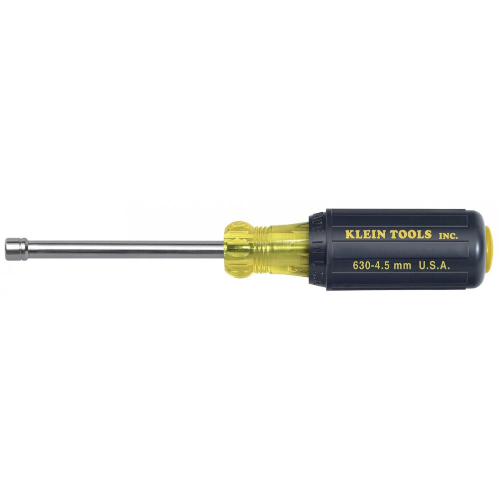 Klein 4.5 mm Cushion-Grip™ Nut Driver 3-Inch Hollow Shaft