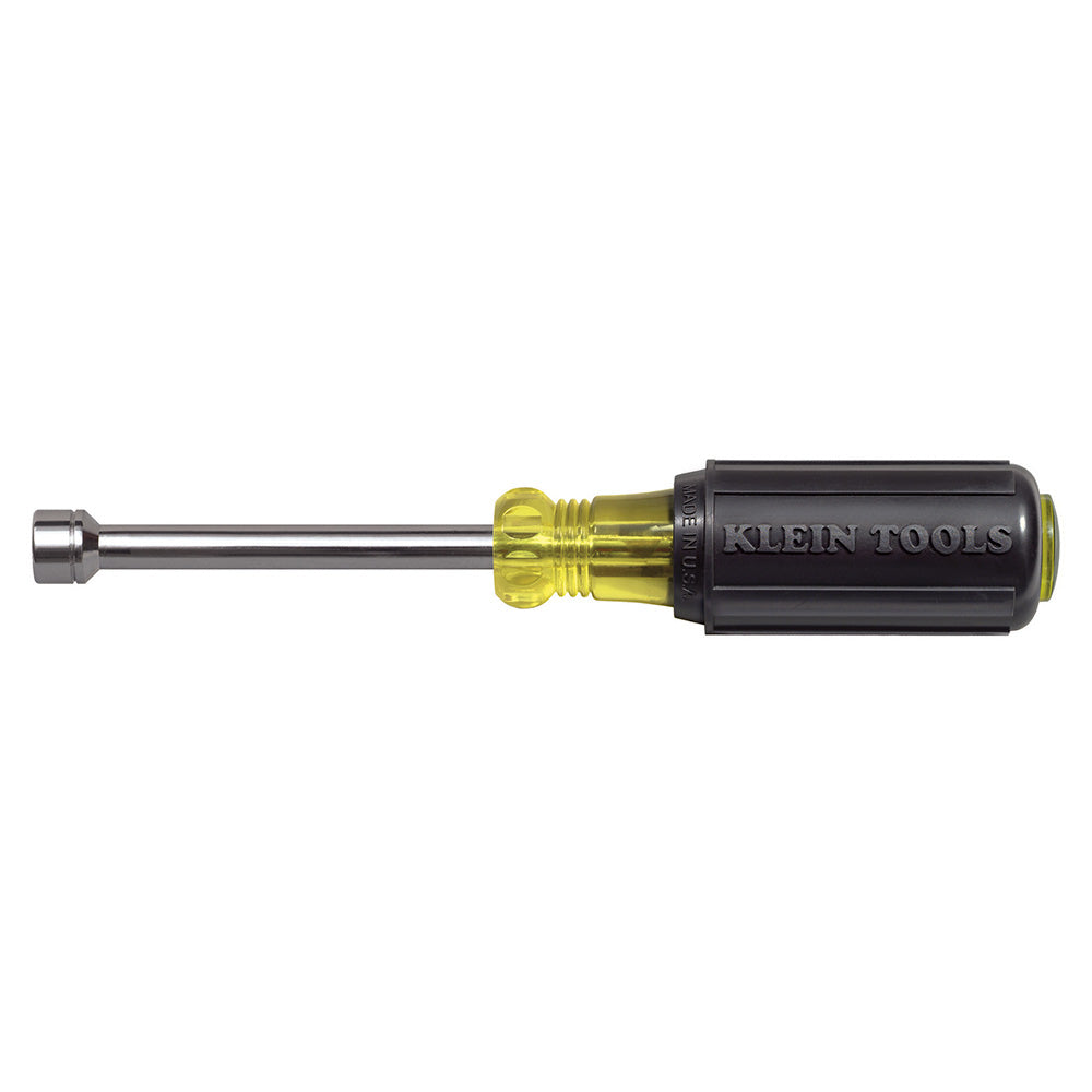 Klein 8 mm Nut Driver, Cushion-Grip™, 3-Inch Hollow Shaft