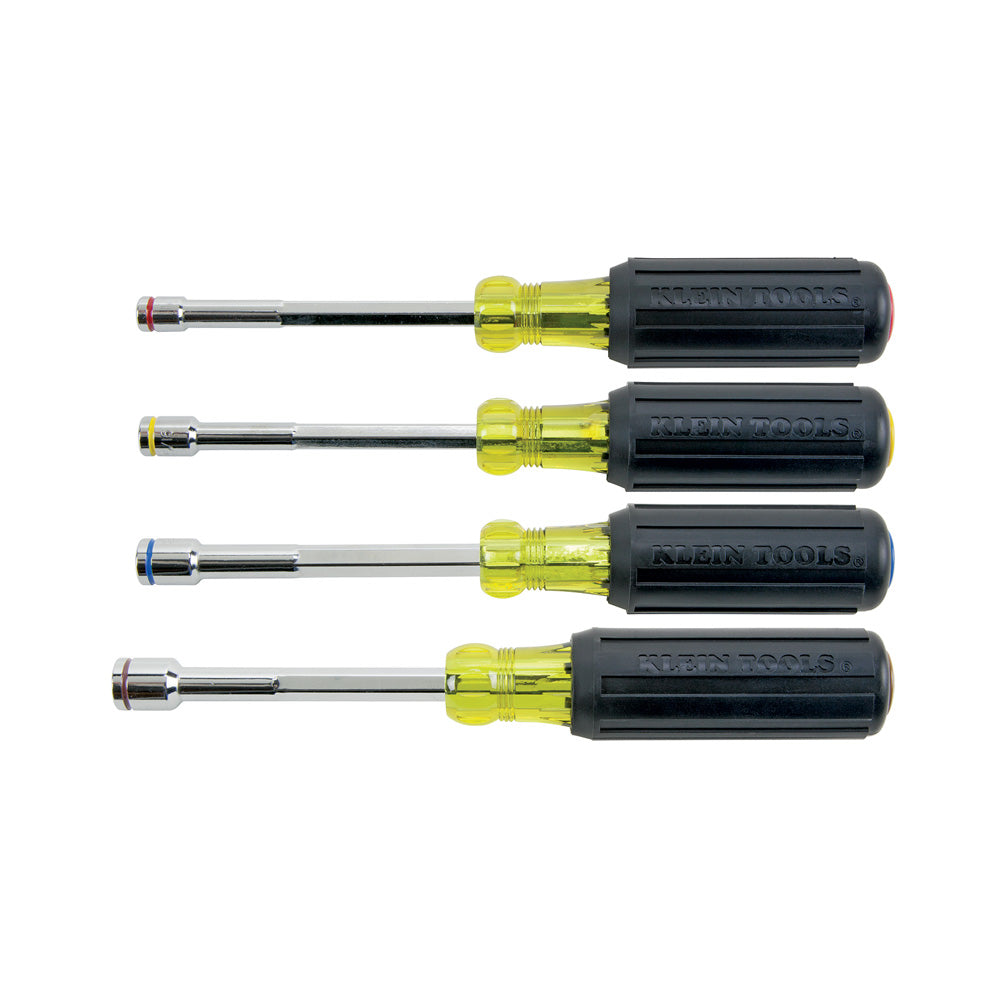 Klein Nut Driver Set, Magnetic Nut Drivers, Heavy Duty, 4-Piece