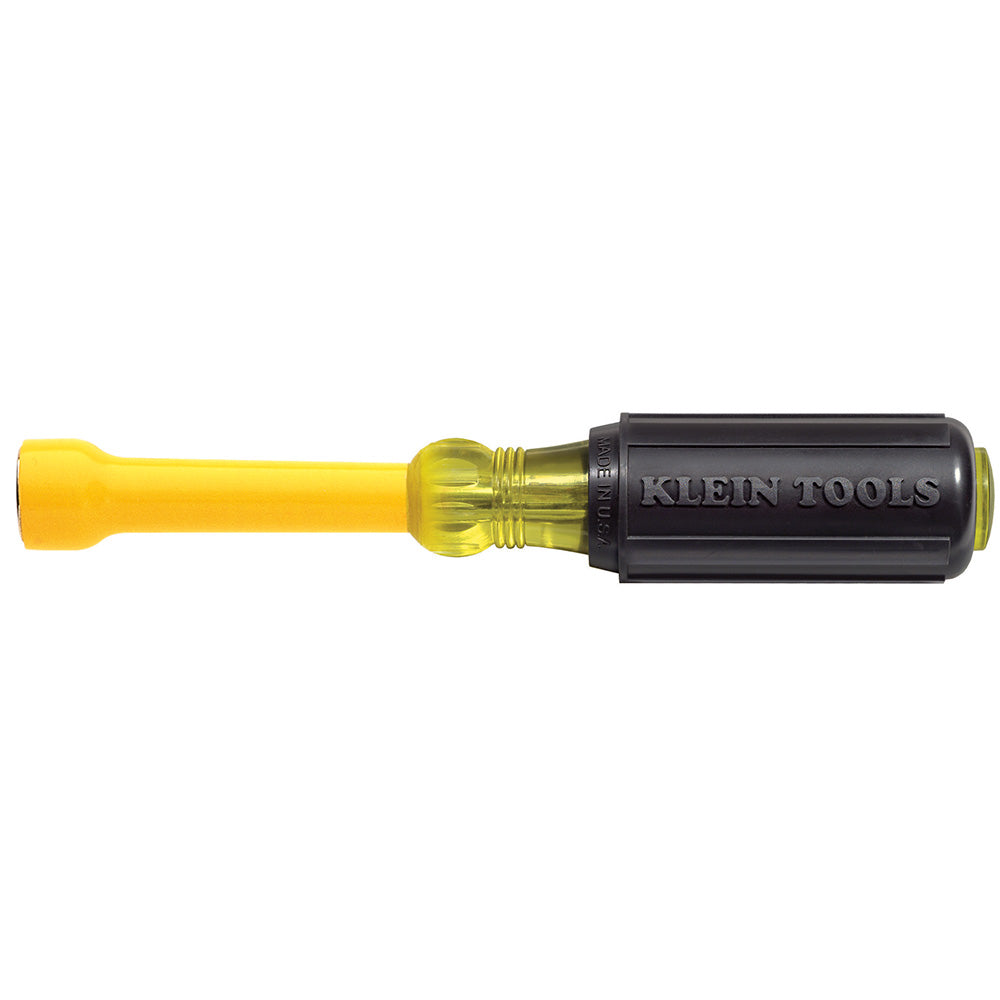 Klein 7/16-Inch Coated Nut Driver, 3-Inch Hollow Shaft