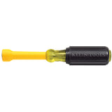 Klein 7/16-Inch Coated Nut Driver, 3-Inch Hollow Shaft